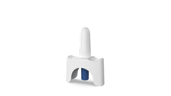 Silgan DispensingMonodose, das Gerät zur intranasalen Verabreichung von Medikamenten.
